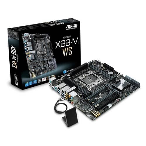 Asus X99-M WS The most-powerful X99 micro-ATX with USB 3.1 on board