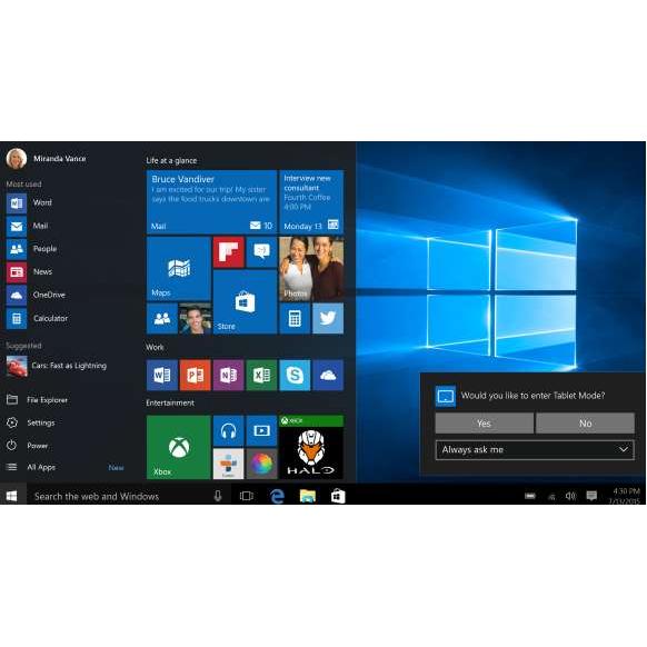Microsoft Windows 10 Pro 32 bit | 64 bit - Retail Pack