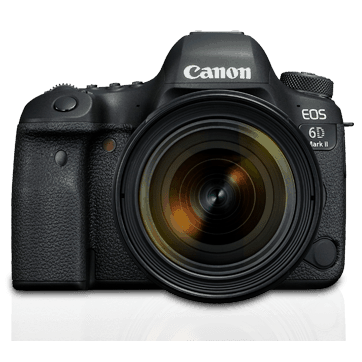 Canon EOS 6D Mark II 26.2MP Digital SLR Camera Body With Lenses (24-105mm) (24-70mm)