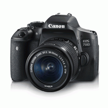 Canon EOS 750D 24.2MP Digital SLR Camera Body & Lens 18-55mm