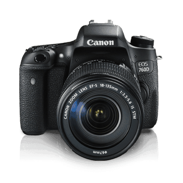 Canon EOS 760D 24.2MP Digital SLR Camera Body Lens (18-135mm)