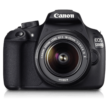 Canon EOS 1200D 18MP Digital SLR Camera (Body) & Lenses (18-55mm) (55-250mm) (50mm)