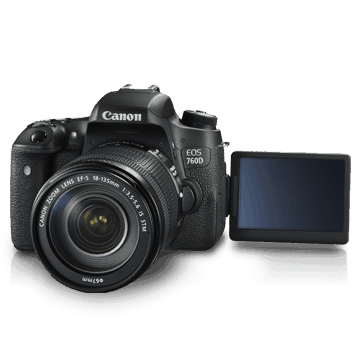 Canon EOS 760D 24.2MP Digital SLR Camera Body Lens (18-135mm)