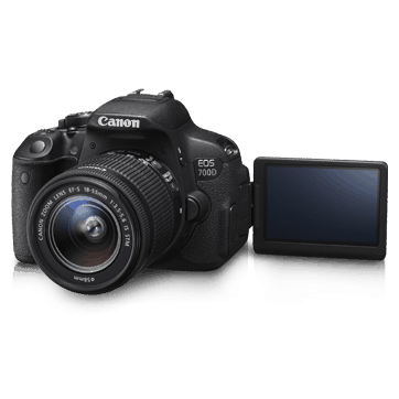 Canon EOS 700D 18MP Digital SLR Camera With Body & Lenses (18-55mm) (18-135mm) Double Zoom (18-55mm, 55-250mm)