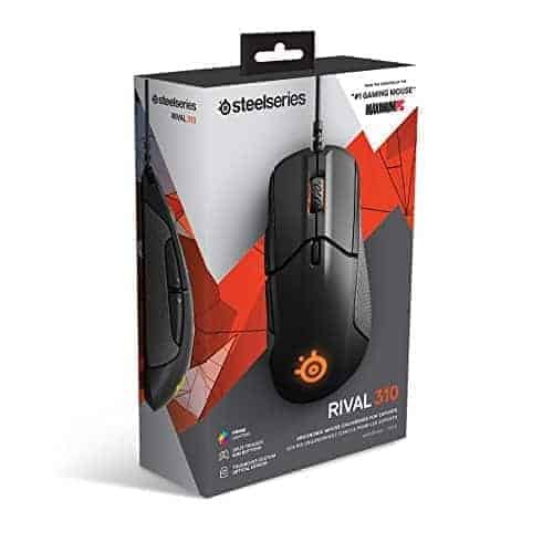 SteelSeries Rival 310 Ergonomic Gaming Mouse - Black, Kartmy