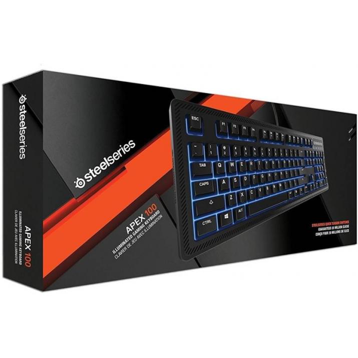 Kartmy, SteelSeries Apex 100 Gaming Keyboard with Blue LED Backlit