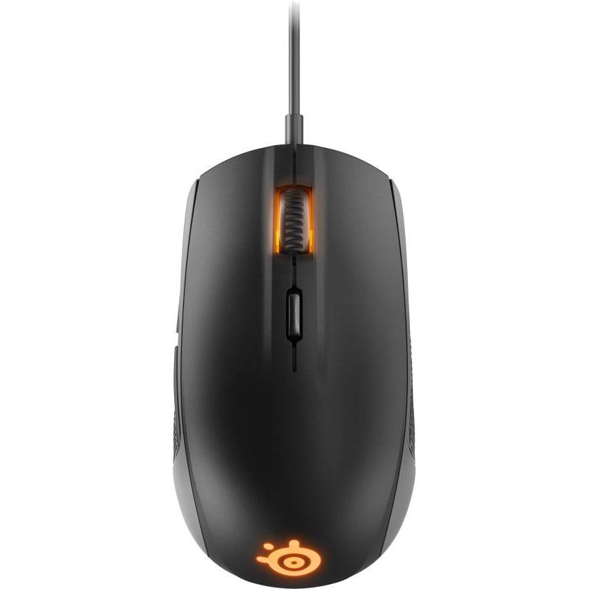 SteelSeries Rival 100 Wired Optical Gaming Mouse- Black, Kartmy