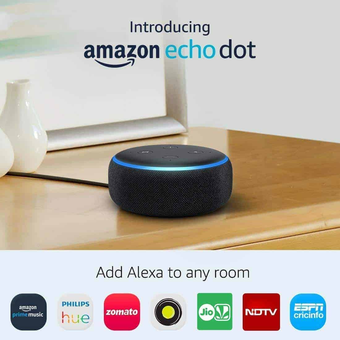 amazon echo dot 3rd generation black