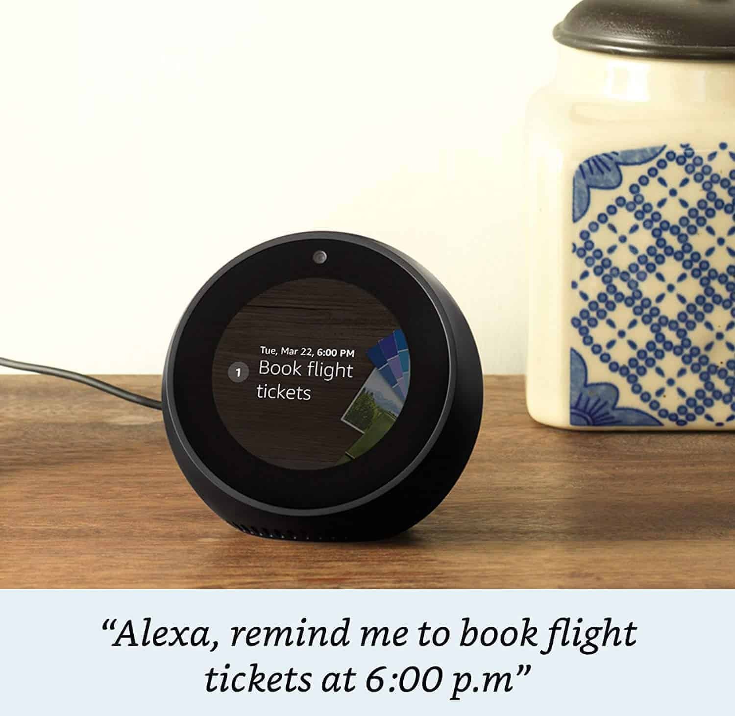 Buy Amazon Echo Spot Smart Alarm Clock with Alexa White at Best