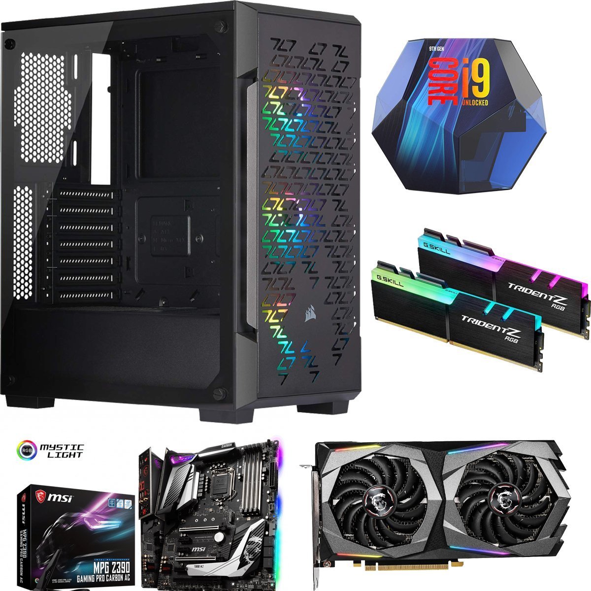 Corner Best Cheap Gaming Desktop Computer with Dual Monitor