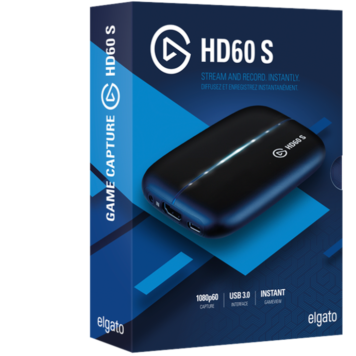 ELGATO GAME CAPTURE HD60 S CAPTURE CARD FOR STREAM AND RECORD INSTANTLY
