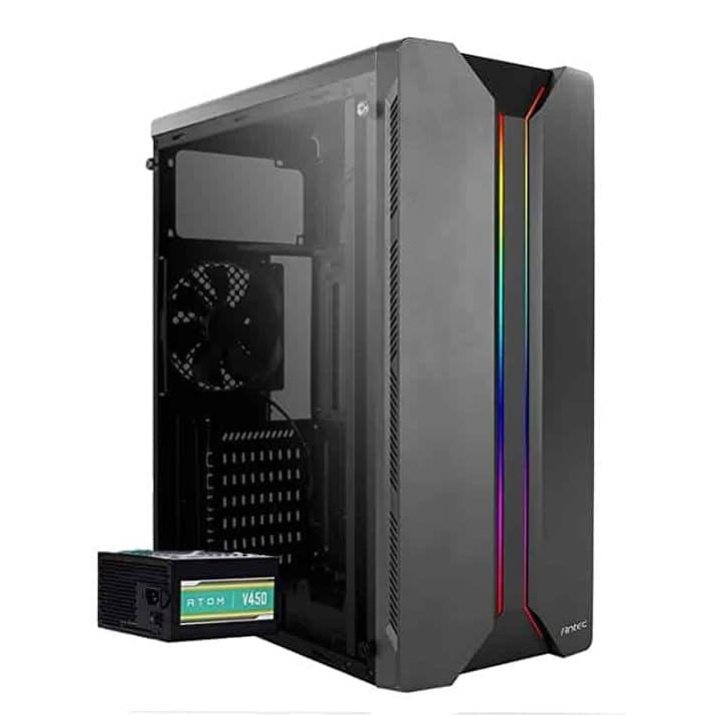 Antec NX1145 Mid Tower Gaming Cabinet with Atom 450W PSU/SMPS
