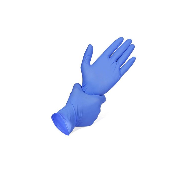Nitrile Powder & latex free gloves, 5 mil (Medium) Pack of 70